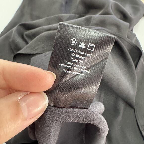 Heartloom Dress Womens Small Black Garcia One Shoulder Bow Cocktail Party Lined - Picture 11 of 11